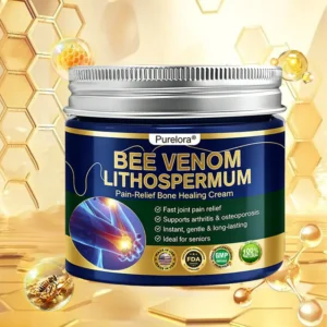 𝗙𝗗𝗔 𝗖𝗲𝗿𝘁𝗶𝗳𝗶𝗲𝗱 · 𝗢𝗳𝗳𝗶𝗰𝗶𝗮𝗹 𝗦𝘁𝗼𝗿𝗲 | Purelora®🔥 BEE VENOM LITHOSPERMUM Pain-Relief Bone Healing Cream 👑👑(Specially for older adults)