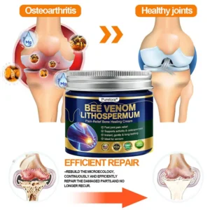 𝗙𝗗𝗔 𝗖𝗲𝗿𝘁𝗶𝗳𝗶𝗲𝗱 · 𝗢𝗳𝗳𝗶𝗰𝗶𝗮𝗹 𝗦𝘁𝗼𝗿𝗲 | Purelora®🔥 BEE VENOM LITHOSPERMUM Pain-Relief Bone Healing Cream 👑👑(Specially for older adults)