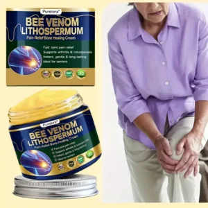𝗙𝗗𝗔 𝗖𝗲𝗿𝘁𝗶𝗳𝗶𝗲𝗱 · 𝗢𝗳𝗳𝗶𝗰𝗶𝗮𝗹 𝗦𝘁𝗼𝗿𝗲 | Purelora®🔥 BEE VENOM LITHOSPERMUM Pain-Relief Bone Healing Cream 👑👑(Specially for older adults)