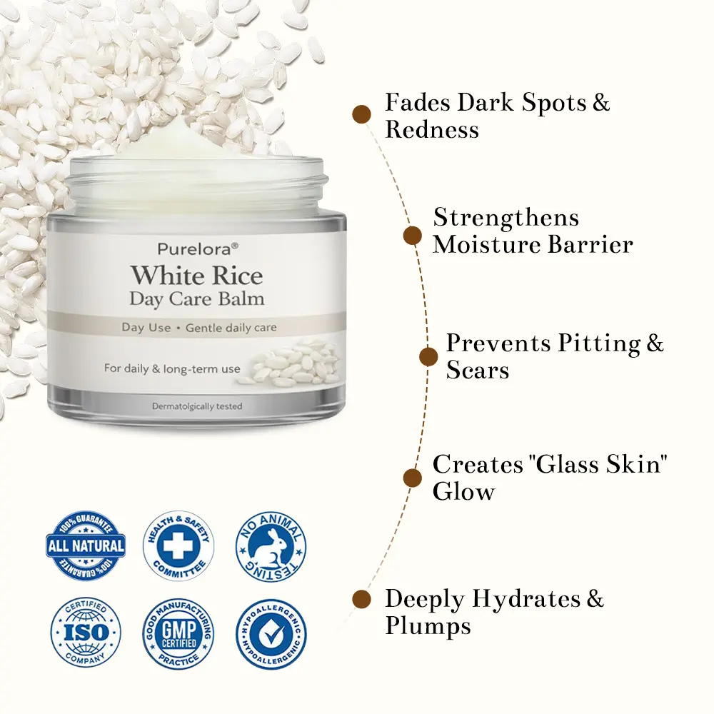 🇺🇸 FDA Certified | Purelora® Black and White Rice Day and Night Dual Repair Cream (Delays aging, repairs skin, removes warts, skin tags, and keratin buildup, providing 24-hour care for your skin)