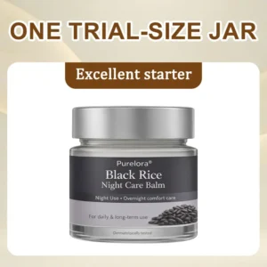 🇺🇸 FDA Certified | Purelora® Black and White Rice Day and Night Dual Repair Cream (Delays aging, repairs skin, removes warts, skin tags, and keratin buildup, providing 24-hour care for your skin)