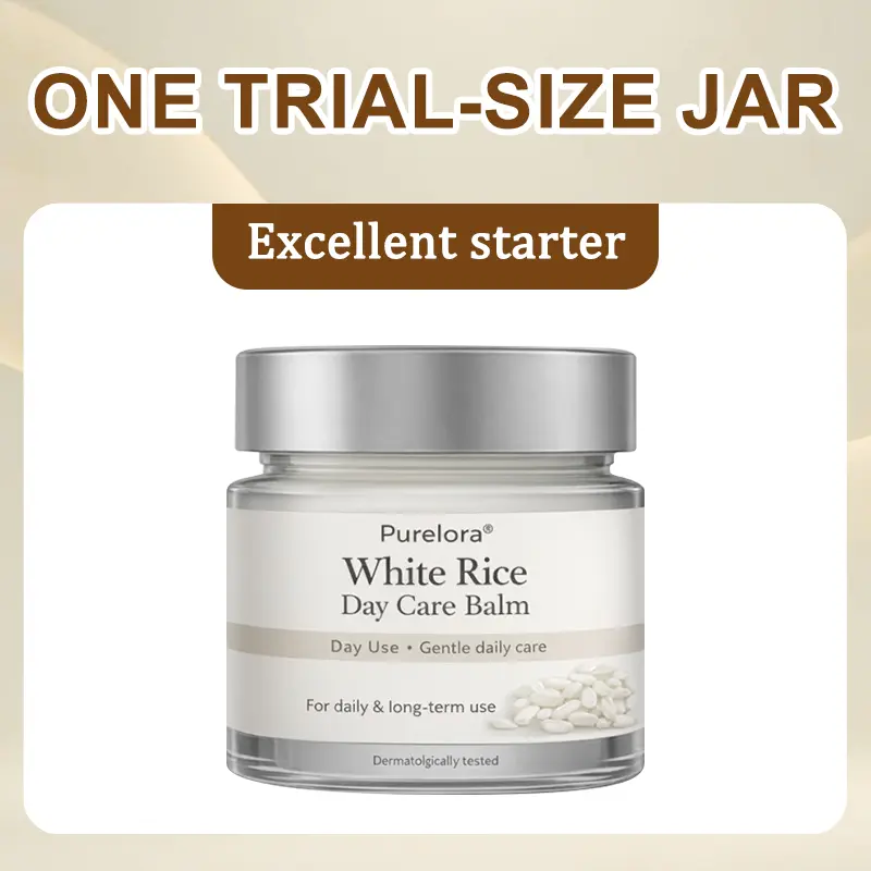 🇺🇸 FDA Certified | Purelora® Black and White Rice Day and Night Dual Repair Cream (Delays aging, repairs skin, removes warts, skin tags, and keratin buildup, providing 24-hour care for your skin)