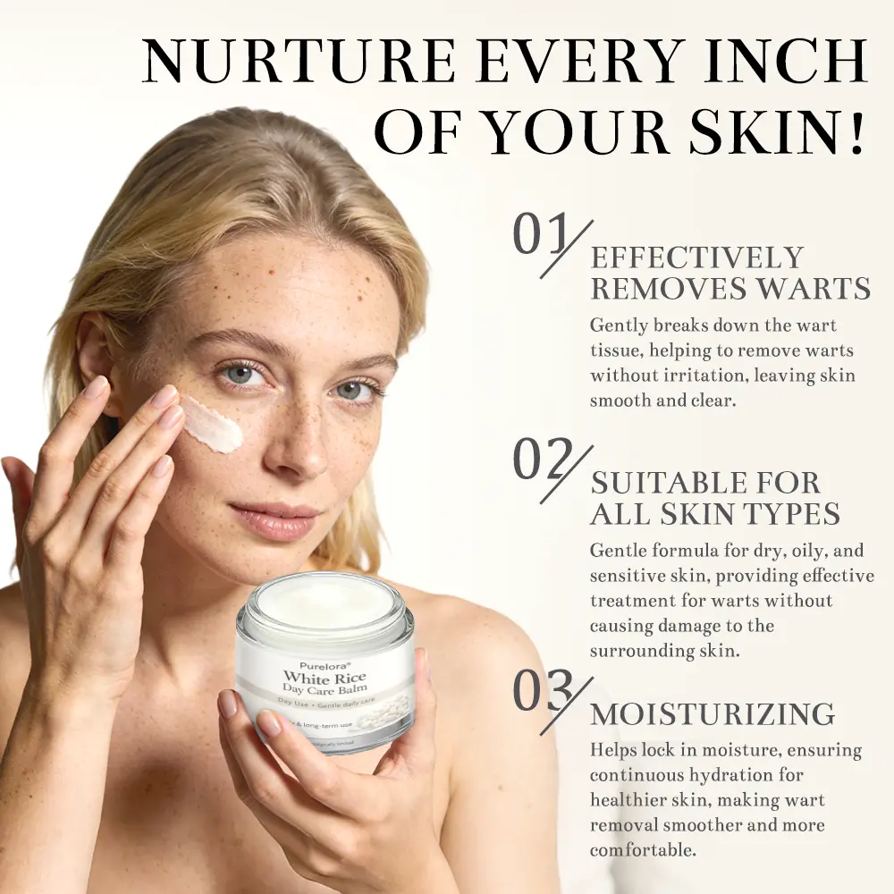 🇺🇸 FDA Certified | Purelora® Black and White Rice Day and Night Dual Repair Cream (Delays aging, repairs skin, removes warts, skin tags, and keratin buildup, providing 24-hour care for your skin)