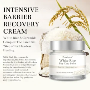 🇺🇸 FDA Certified | Purelora® Black and White Rice Day and Night Dual Repair Cream (Delays aging, repairs skin, removes warts, skin tags, and keratin buildup, providing 24-hour care for your skin)