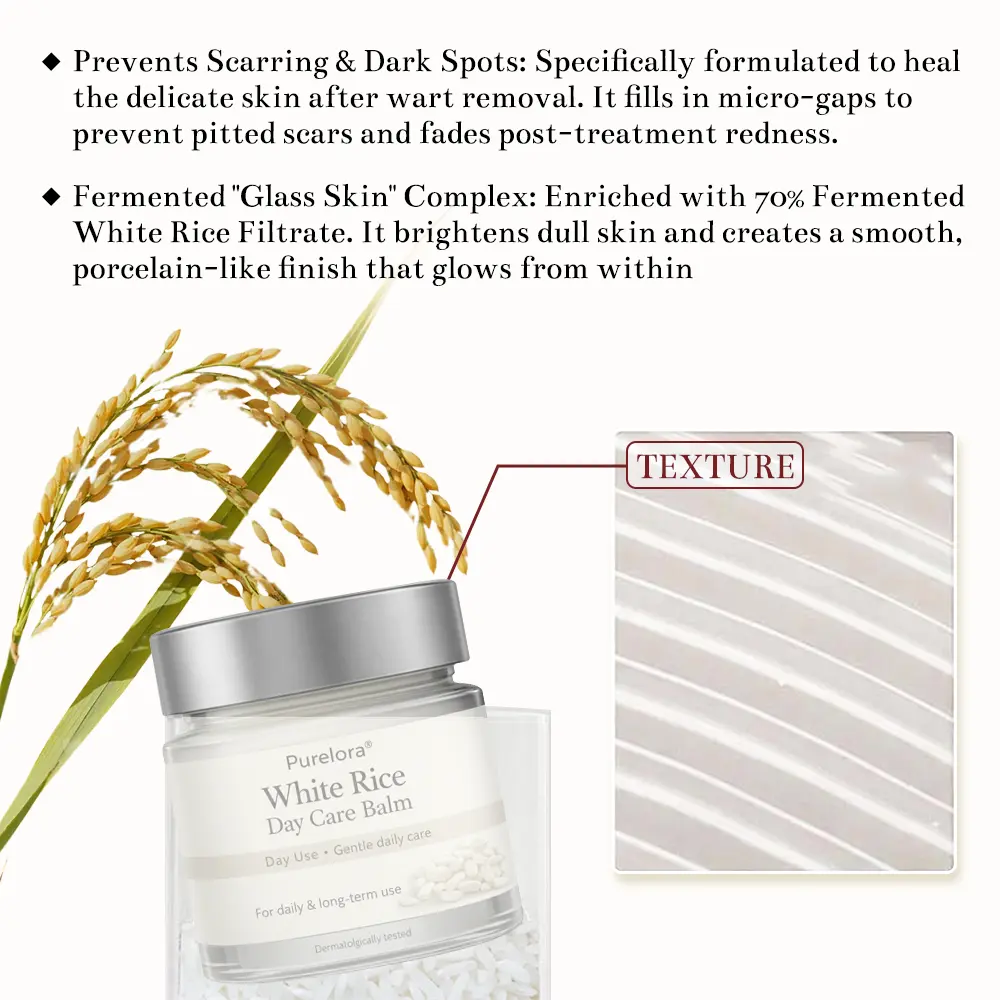 🇺🇸 FDA Certified | Purelora® Black and White Rice Day and Night Dual Repair Cream (Delays aging, repairs skin, removes warts, skin tags, and keratin buildup, providing 24-hour care for your skin)