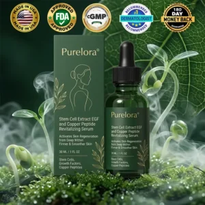 💖Change from the inside out | Purelora® Stem Cell–Derived EGF & Copper Peptide Activating Serum  (Deeply activates skin renewal from within for firmer, smoother-looking skin)