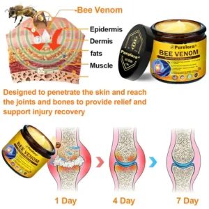 Official U.S Store🇺🇸Purelora® Bee Venom Pain Relief Joint Repair Cream 🐝🐝(Fast Acting Pain Relief, Inflammation Reduction & Bone Support)