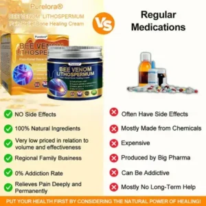 Purelora® BEE VENOM LITHOSPERMUM Pain-Relief Bone Healing Cream