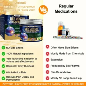 Purelora® BEE VENOM LITHOSPERMUM Pain-Relief Bone Healing Cream