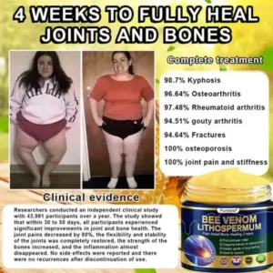 Purelora® BEE VENOM LITHOSPERMUM Pain-Relief Bone Healing Cream