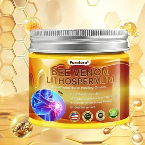 🐝Purelora® Bee Venom & Lithospermum Comfort Cream When Walking, Standing or Sleeping Hurts — Daily Pain Relief & Bone Comfort for Older Adults