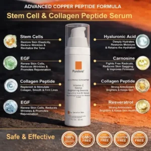Purelora® Stem Cell–Derived EGF & Copper Peptide Revitalising Essence Cream