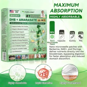 𝐎𝐟𝐟𝐢𝐜𝐢𝐚𝐥 𝐒𝐭𝐨𝐫𝐞|𝐏𝐮𝐫𝐞𝐥𝐨𝐫𝐚® 𝐌𝐞𝐭𝐚𝐛𝐨𝐥𝐢𝐜 𝐌𝐚𝐭𝐫𝐢𝐱™ – 𝐃𝐇𝐁 + 𝐀𝐦𝐚𝐫𝐚𝐬𝐚𝐭𝐞 𝟏𝟎-𝐢𝐧-𝟏 𝐍𝐚𝐧𝐨 𝐌𝐢𝐜𝐫𝐨𝐧𝐞𝐞𝐝𝐥𝐞 𝐏𝐚𝐭𝐜𝐡 (💧𝐉𝐮𝐬𝐭 𝐎𝐧𝐜𝐞 𝐚 𝐃𝐚𝐲 – 𝐕𝐢𝐬𝐢𝐛𝐥𝐞 𝐑𝐞𝐬𝐮𝐥𝐭𝐬 𝐢𝐧 𝟕 𝐃𝐚𝐲𝐬!) ✅𝐓𝐚𝐜𝐤𝐥𝐞𝐬 𝐨𝐛𝐞𝐬𝐢𝐭𝐲, 𝐥𝐨𝐨𝐬𝐞 𝐬𝐤𝐢𝐧, 𝐝𝐢𝐚𝐛𝐞𝐭𝐞𝐬, 𝐬𝐥𝐞𝐞𝐩 𝐢𝐬𝐬𝐮𝐞𝐬, 𝐣𝐨𝐢𝐧𝐭 𝐩𝐚𝐢𝐧, 𝐚𝐧𝐝 𝐬𝐮𝐩𝐩𝐨𝐫𝐭𝐬 𝐯𝐞𝐢𝐧 & 𝐥𝐲𝐦𝐩𝐡𝐚𝐭𝐢𝐜 𝐜𝐢𝐫𝐜𝐮𝐥𝐚𝐭𝐢𝐨𝐧