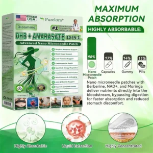 ⚡𝐏𝐮𝐫𝐞𝐥𝐨𝐫𝐚® 𝐌𝐞𝐭𝐚𝐛𝐨𝐥𝐢𝐜 𝐌𝐚𝐭𝐫𝐢𝐱 – 𝐃𝐇𝐁 + 𝐀𝐦𝐚𝐫𝐚𝐬𝐚𝐭𝐞 𝟏𝟎-𝐢𝐧-𝟏 𝐍𝐚𝐧𝐨 𝐌𝐢𝐜𝐫𝐨𝐧𝐞𝐞𝐝𝐥𝐞 𝐏𝐚𝐭𝐜𝐡 (💧𝐉𝐮𝐬𝐭 𝐎𝐧𝐜𝐞 𝐚 𝐃𝐚𝐲 – 𝐕𝐢𝐬𝐢𝐛𝐥𝐞 𝐑𝐞𝐬𝐮𝐥𝐭𝐬 𝐢𝐧 𝟕 𝐃𝐚𝐲𝐬!) ✅𝐓𝐚𝐜𝐤𝐥𝐞𝐬 𝐨𝐛𝐞𝐬𝐢𝐭𝐲, 𝐥𝐨𝐨𝐬𝐞 𝐬𝐤𝐢𝐧, 𝐝𝐢𝐚𝐛𝐞𝐭𝐞𝐬, 𝐬𝐥𝐞𝐞𝐩 𝐢𝐬𝐬𝐮𝐞𝐬, 𝐣𝐨𝐢𝐧𝐭 𝐩𝐚𝐢𝐧, 𝐚𝐧𝐝 𝐬𝐮𝐩𝐩𝐨𝐫𝐭𝐬 𝐯𝐞𝐢𝐧 & 𝐥𝐲𝐦𝐩𝐡𝐚𝐭𝐢𝐜 𝐜𝐢𝐫𝐜𝐮𝐥𝐚𝐭𝐢𝐨𝐧
