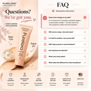 【Official Store】💖PURELORA® AdaptaShade Foundation——Skincare-Infused Color-Adapting Foundation