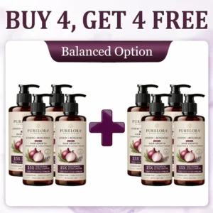 🌿👨‍⚕️ Official US Store 🇺🇸 | 🔥 PURELORA® Onion & Rosemary 2-in-1 Shampoo & Conditioner with 15X Active Complex for Hair Growth: For hair that looks thicker, fuller, and stronger