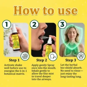 𝐏𝐔𝐑𝐄𝐋𝐎𝐑𝐀® 6-in-1 Herbal BeePropolis Lung Cleanse Spray