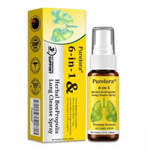 𝐏𝐔𝐑𝐄𝐋𝐎𝐑𝐀® 6-in-1 Herbal BeePropolis Lung Cleanse Spray