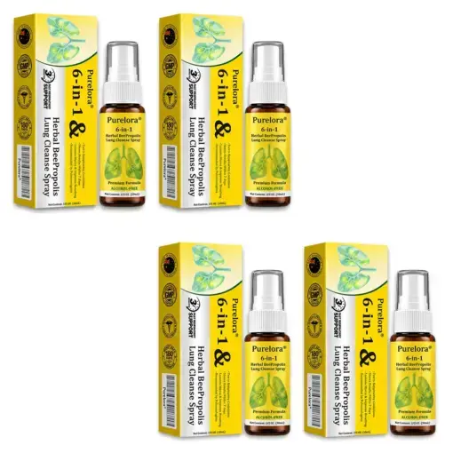 𝐏𝐔𝐑𝐄𝐋𝐎𝐑𝐀® 6-in-1 Herbal BeePropolis Lung Cleanse Spray