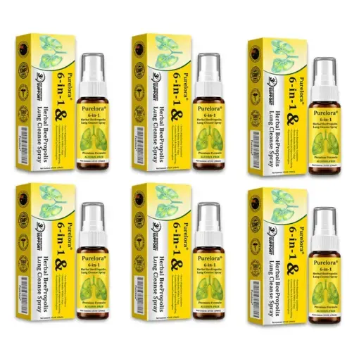 𝐏𝐔𝐑𝐄𝐋𝐎𝐑𝐀® 6-in-1 Herbal BeePropolis Lung Cleanse Spray