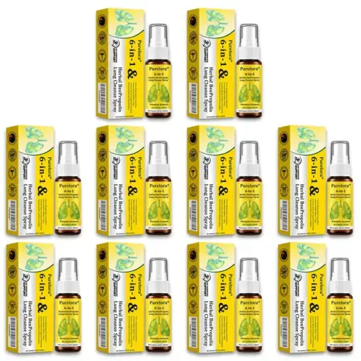 𝐏𝐔𝐑𝐄𝐋𝐎𝐑𝐀® 6-in-1 Herbal BeePropolis Lung Cleanse Spray