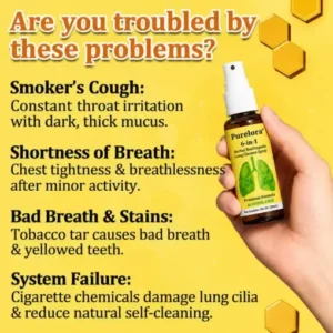 𝐏𝐔𝐑𝐄𝐋𝐎𝐑𝐀® 6-in-1 Herbal BeePropolis Lung Cleanse Spray