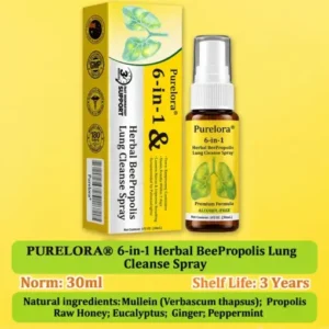 𝐏𝐔𝐑𝐄𝐋𝐎𝐑𝐀® 6-in-1 Herbal BeePropolis Lung Cleanse Spray