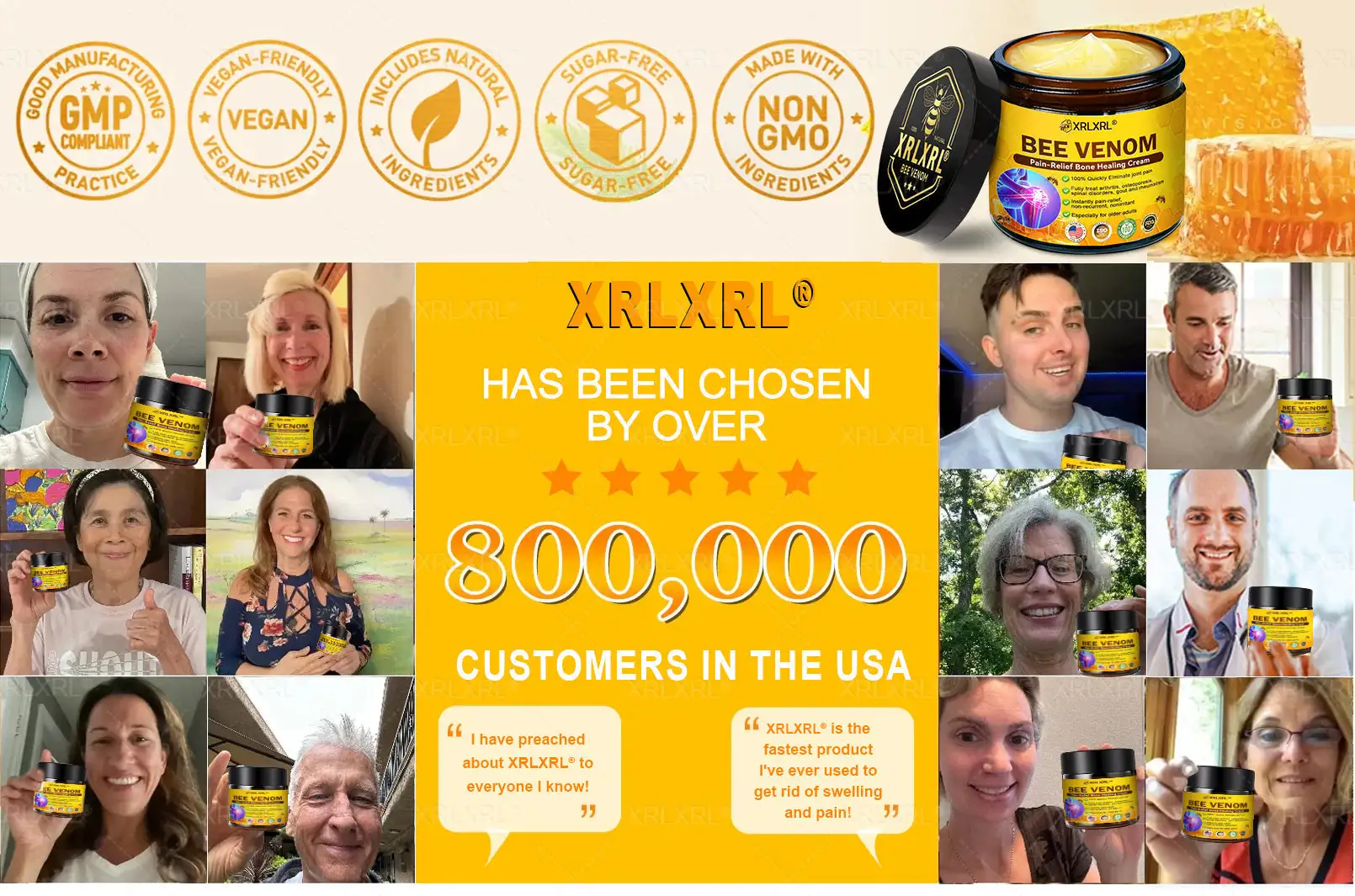 Purelora®💞💞 Bee Venom Pain-Relief Bone Healing Cream (Specially for older adults)